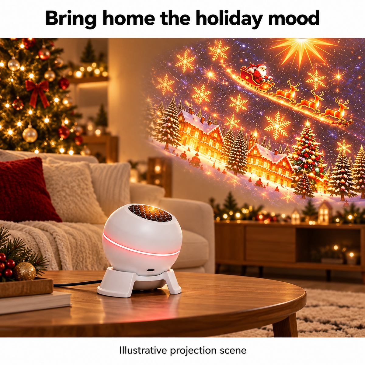SantaGlow™ Christmas Projector